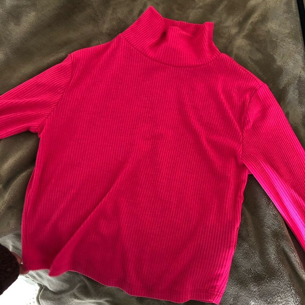 Hot pink cropped top
